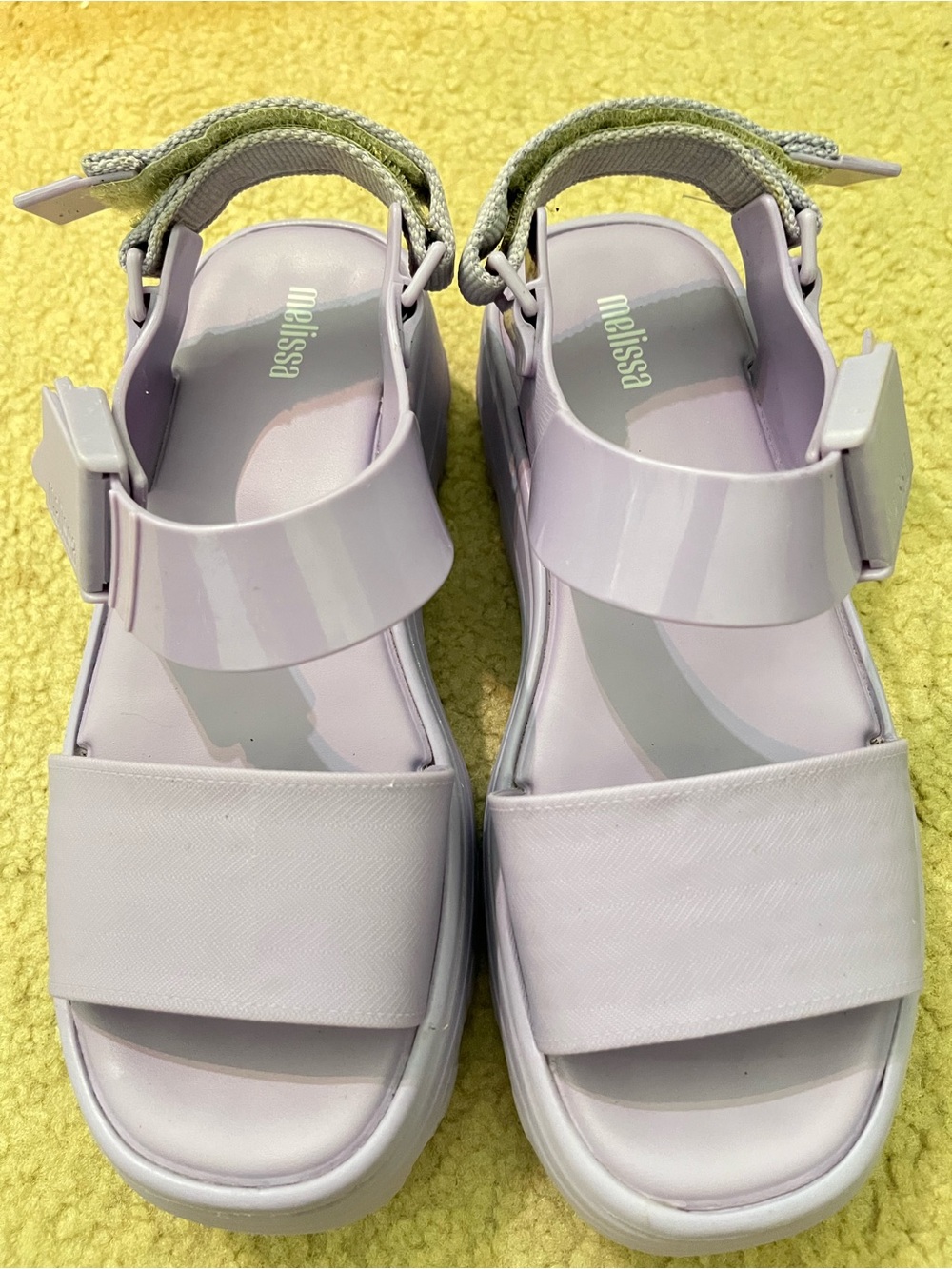 Melissa Lilac Platform Sandals for Women Size 8